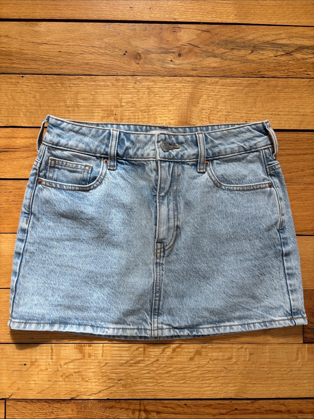 Pacific Sunwear Light Blue Denim Mini Skirt